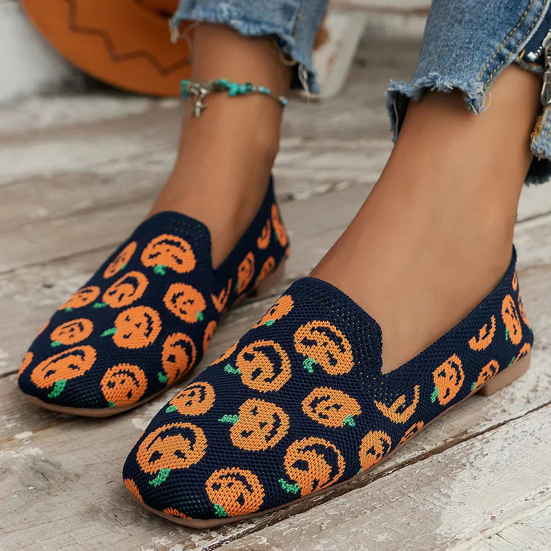 Lisa | Knit Slip-On Flats – Breathable Mesh with Cushioned Insole