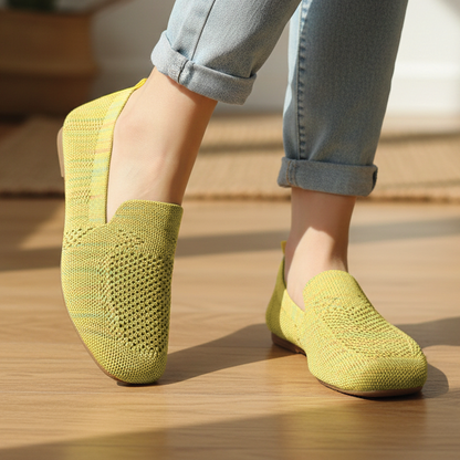 Lisa | Knit Slip-On Flats – Breathable Mesh with Cushioned Insole 5