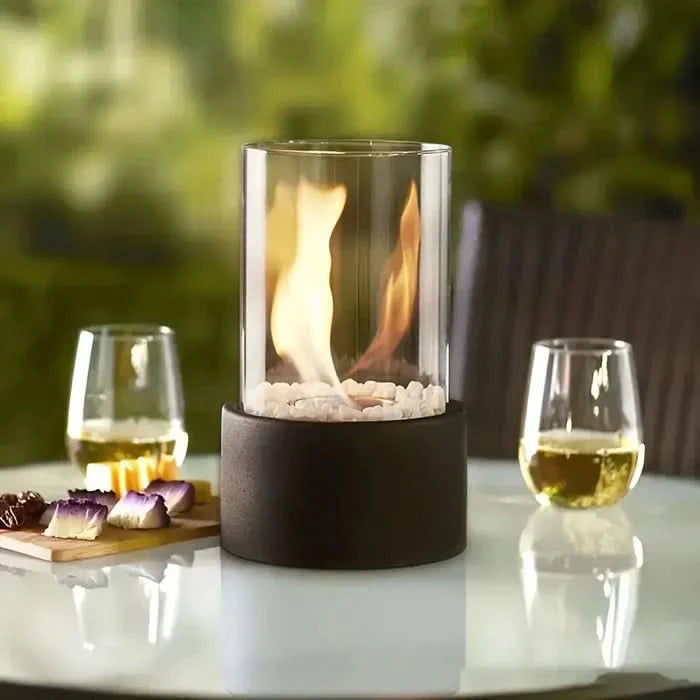 LumiFlame | Modern Tabletop Lantern – Realistic Flickering Flame Effect