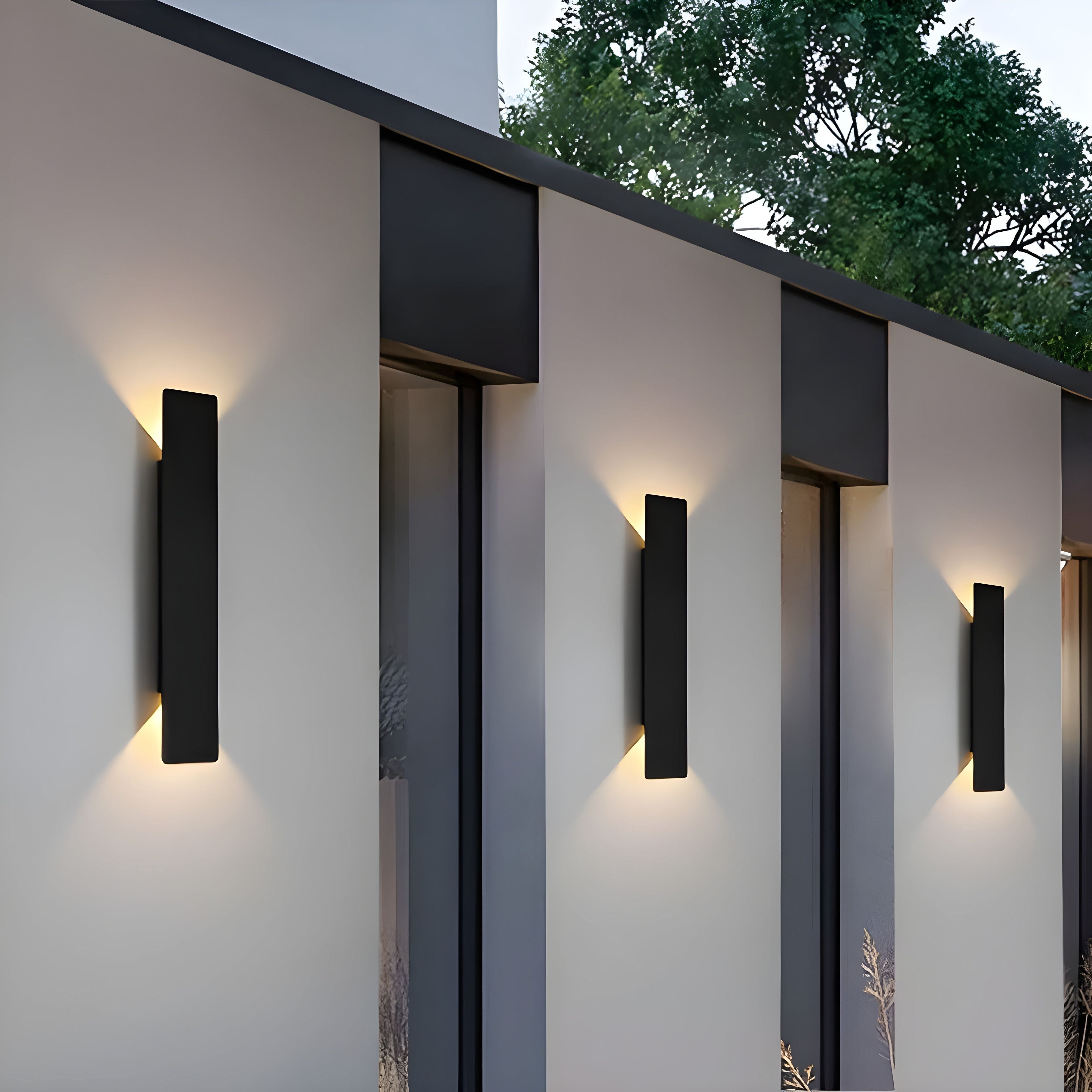 LuxeWall | Outdoor Wall Lights – Weatherproof Aluminum LED Design