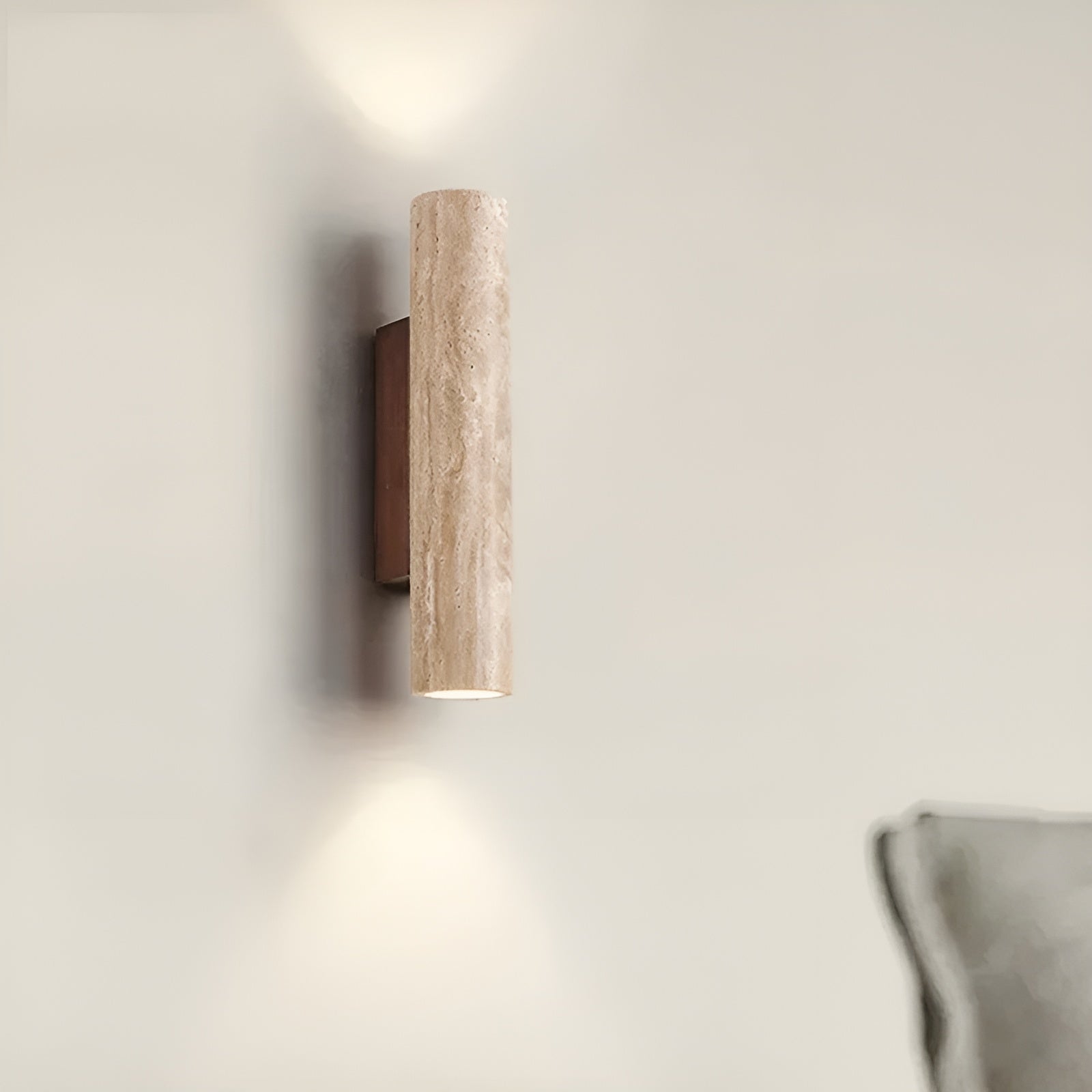Luxury Travertine Up & Down Wall Sconce 5