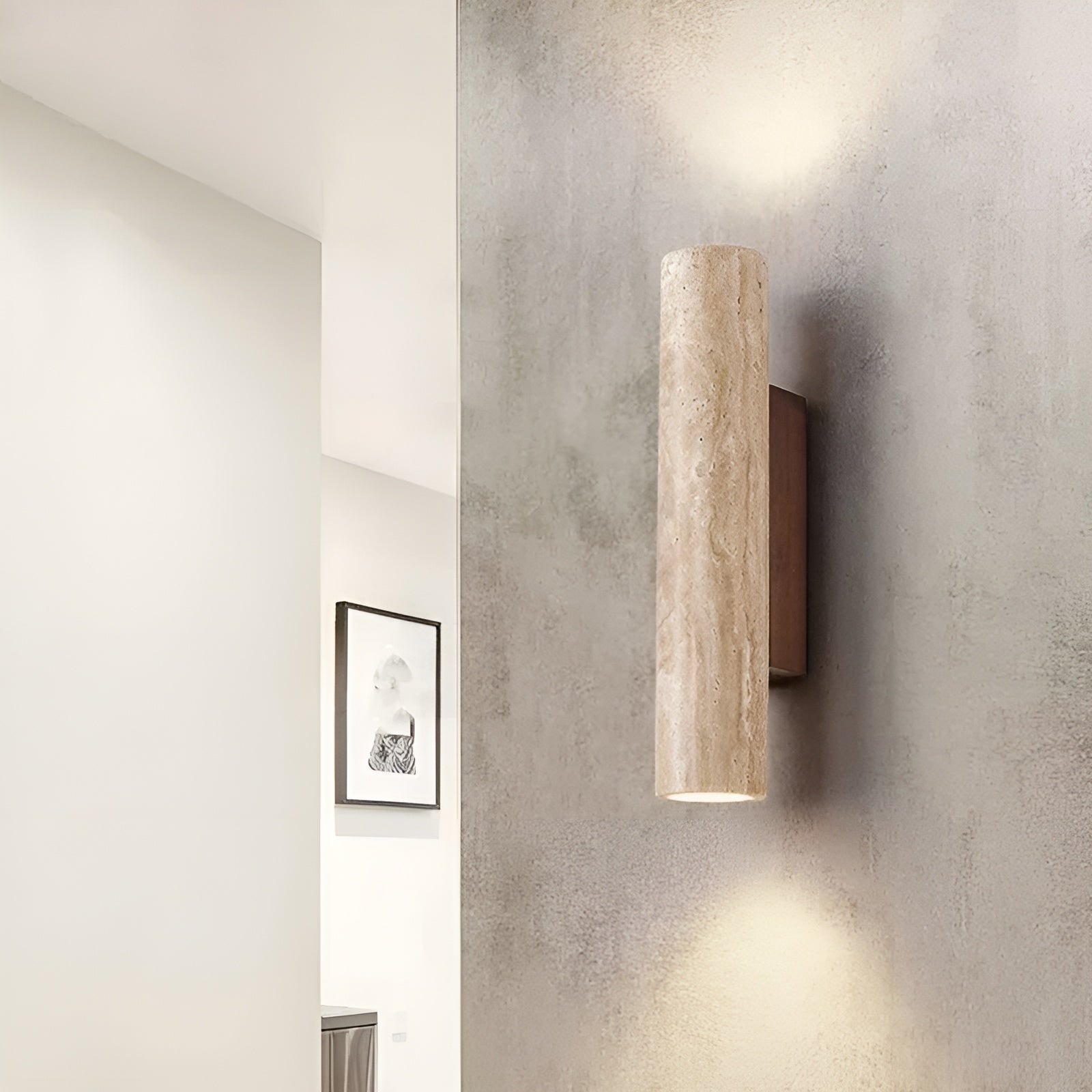 Luxury Travertine Up & Down Wall Sconce 6