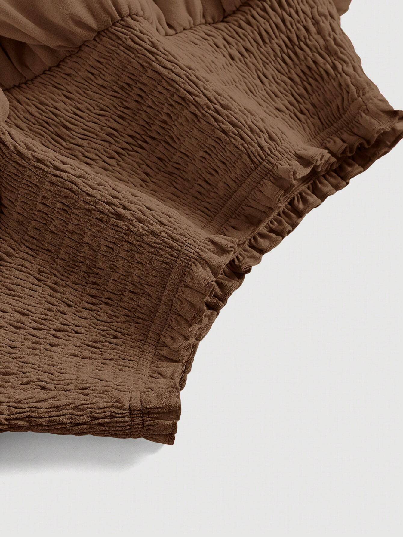 MOD | Asymmetrical Mini Skirt – Double Ruffle Layers, 100% Polyester 3