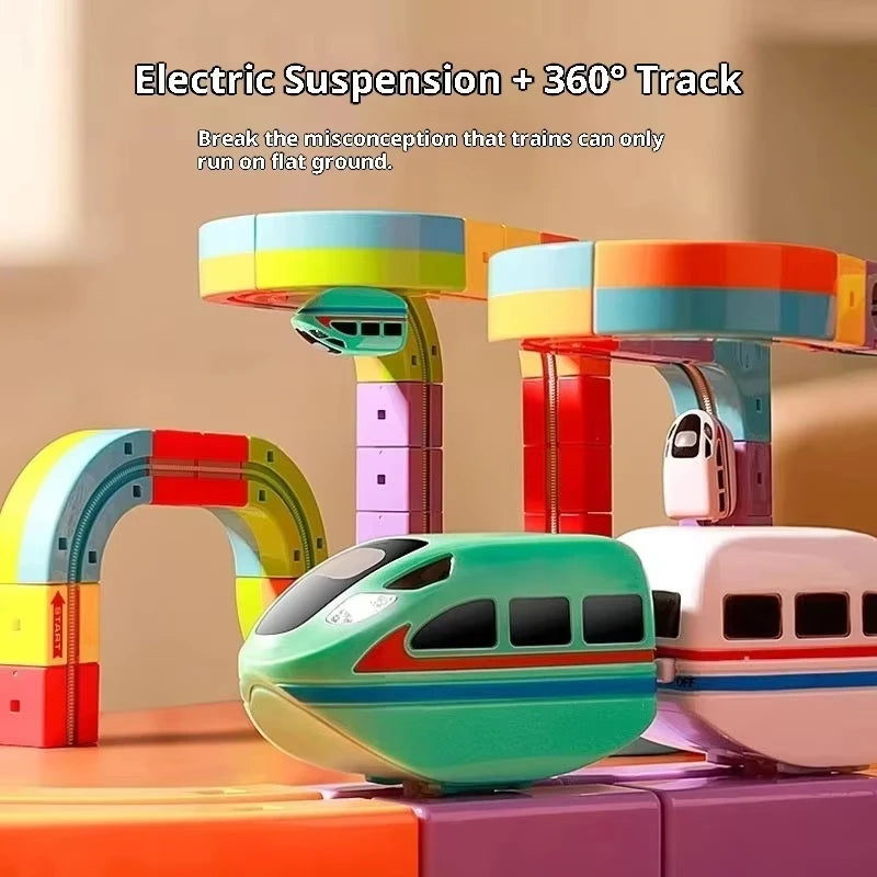 Magnetic AntiGravity Track Set | DIY Cube Building Design
