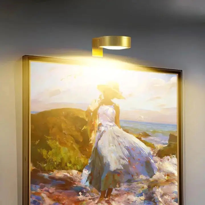 Magnetic LED Picture Light Aluminium Alloy | Tool-Free Installation, 12H Runtime | Stepless Dimming 300 Lumens