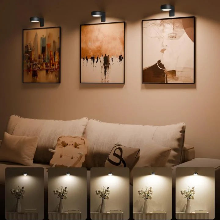 Magnetic Wall Lights Rechargeable LED Touch Control with 13 Colour Modes