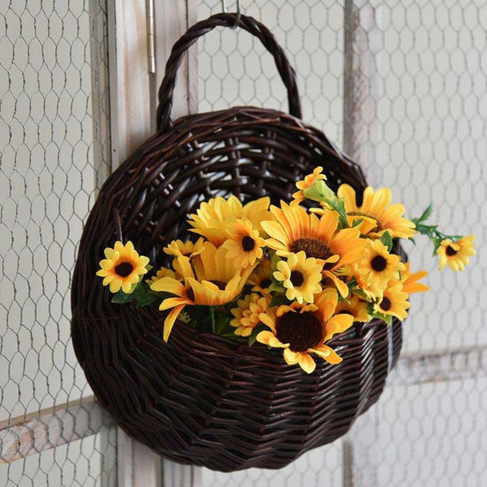 Maison | Handwoven Hanging Basket – Natural Wicker Design for Plants