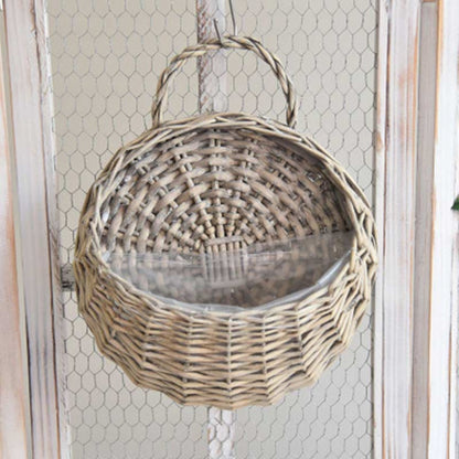 Maison | Handwoven Hanging Basket – Natural Wicker Design for Plants 7