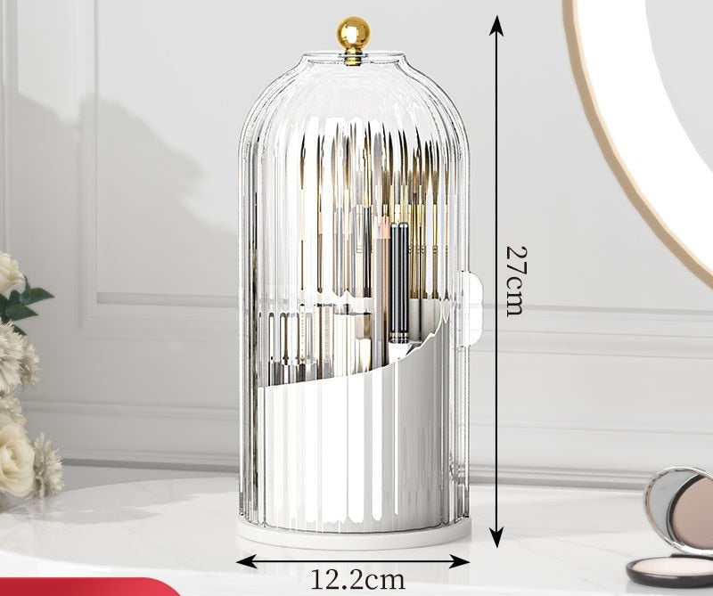 Makeup Organizer – 360° Rotation, Elegant Design for Vanity or Bathroom 6
