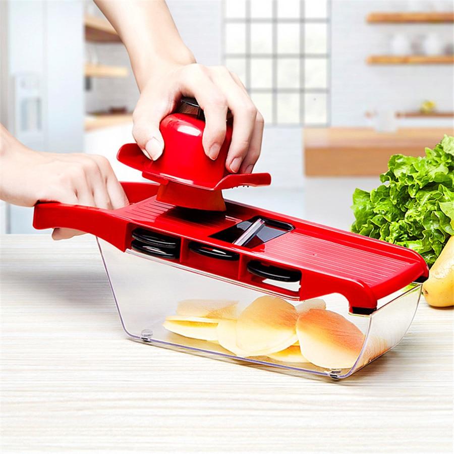 Mandoline Vegetable Slicer With Stainless Steel Blades 2