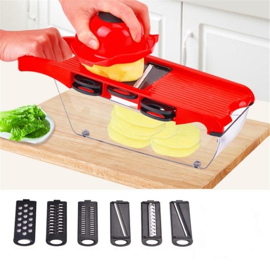 Mandoline Vegetable Slicer With Stainless Steel Blades 3