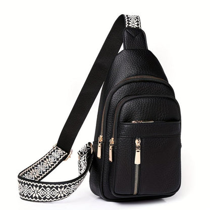 Margaret | Black Crossbody Bag for Women - Vegan Leather with Adjustable Strap 5