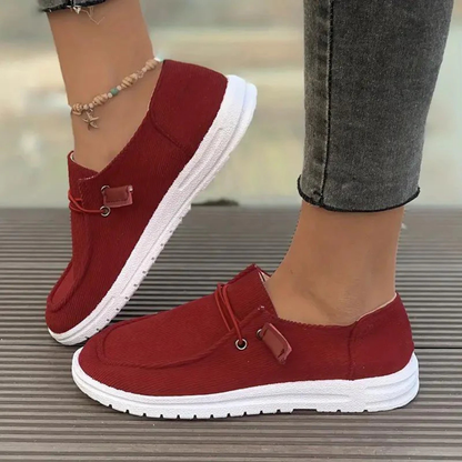 Margaret | Ribbed Slip-On Flats – Lightweight Design for Summer 2
