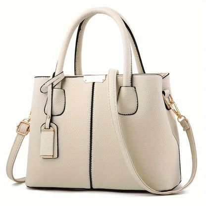 Martha | Vegan Leather Handbag - Structured Design with Detachable Strap 3