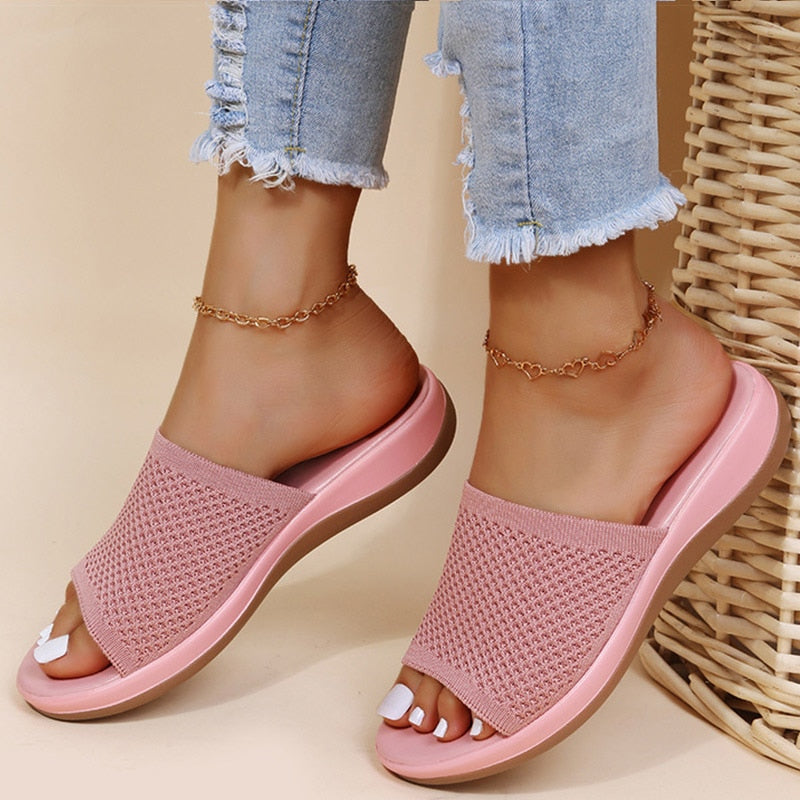 Mary | Women's Sliders - Orthopaedic Breathable Summer Design