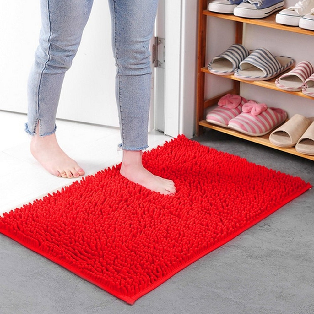 MaviBath | Chenille Bath Mat – Ultra-Absorbent Non-Slip Design