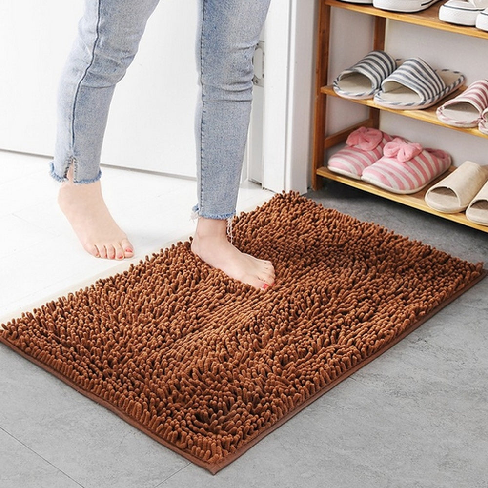MaviBath | Chenille Bath Mat – Ultra-Absorbent Non-Slip Design