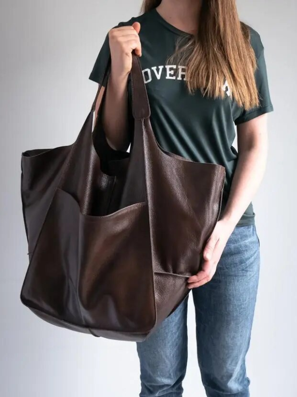 Maxine | Large Designer Bag Tote - Durable PU Leather Design