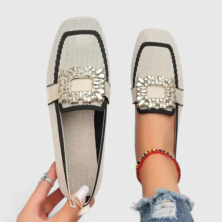 Maylora | Women's Black Loafers - Orthopedic Cushioned Comfort 0