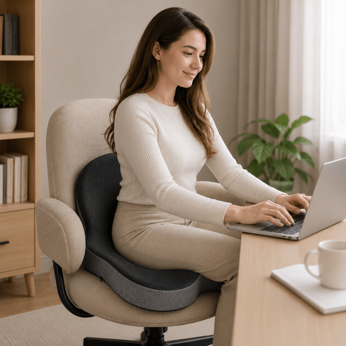 Memory Foam Pillow | Ergonomic Seat Cushion
