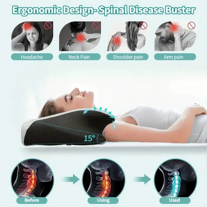 Memory Foam Cervical Pillow – Neck Support Sleeping Pillow | Comfortable Night Rest at Home 5