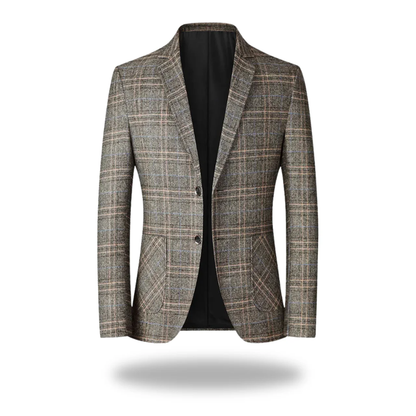 Men's Tailored Blazer Jacket – Cotton-Polyester Blend