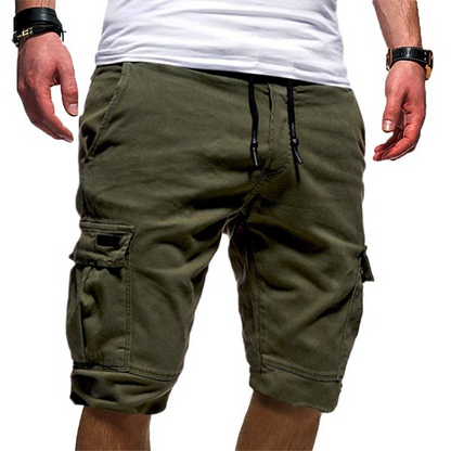 Men's Cargo Shorts – Relaxed Fit, Multi-Pocket Design, Mid-Thigh Length