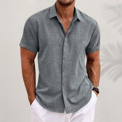 Men's Classic Short Sleeve Summer Shirt – Relaxed Fit Casual Style