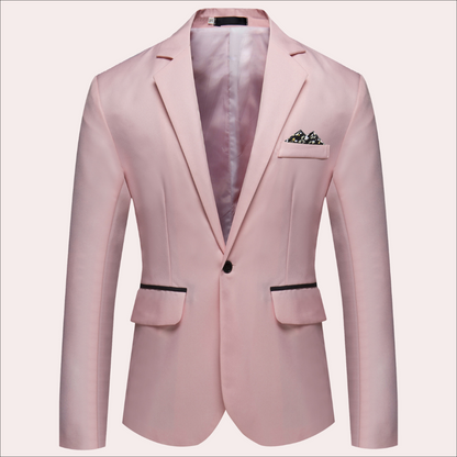 Men's Single Breasted Blazer Jacket – Tailored Fit S to 2XL