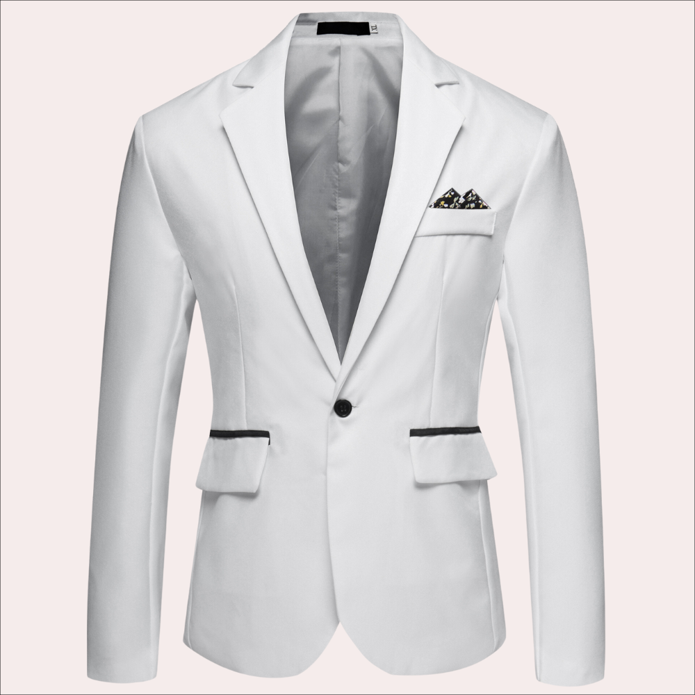 Men's Single Breasted Blazer Jacket – Tailored Fit S to 2XL