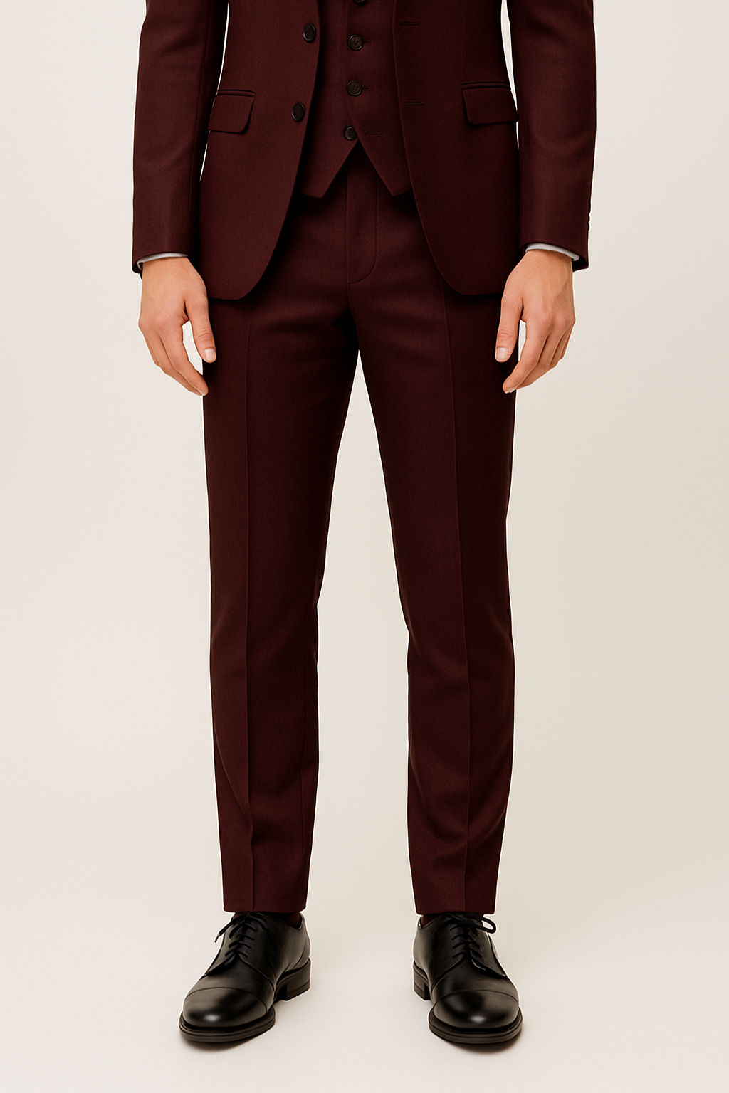 Men's Three Piece Suit Set – Tailored Fit 100% Polyester
