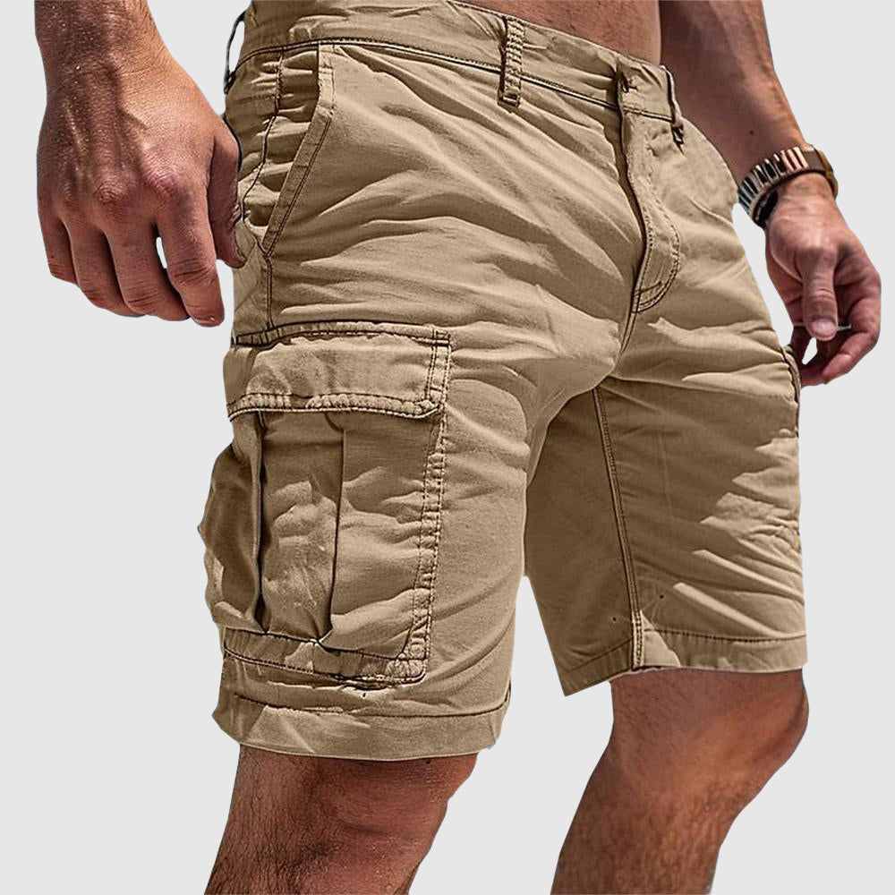 Men's Cargo Shorts – Multi-pocket, Structured Fit, Knee-Length