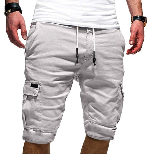 Men's Cargo Shorts – Relaxed Fit, Multi-Pocket Design, Mid-Thigh Length