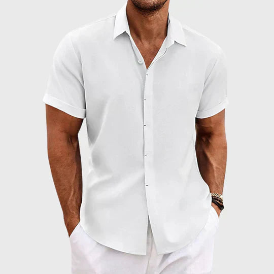 Men's Classic Short Sleeve Summer Shirt – Relaxed Fit Casual Style