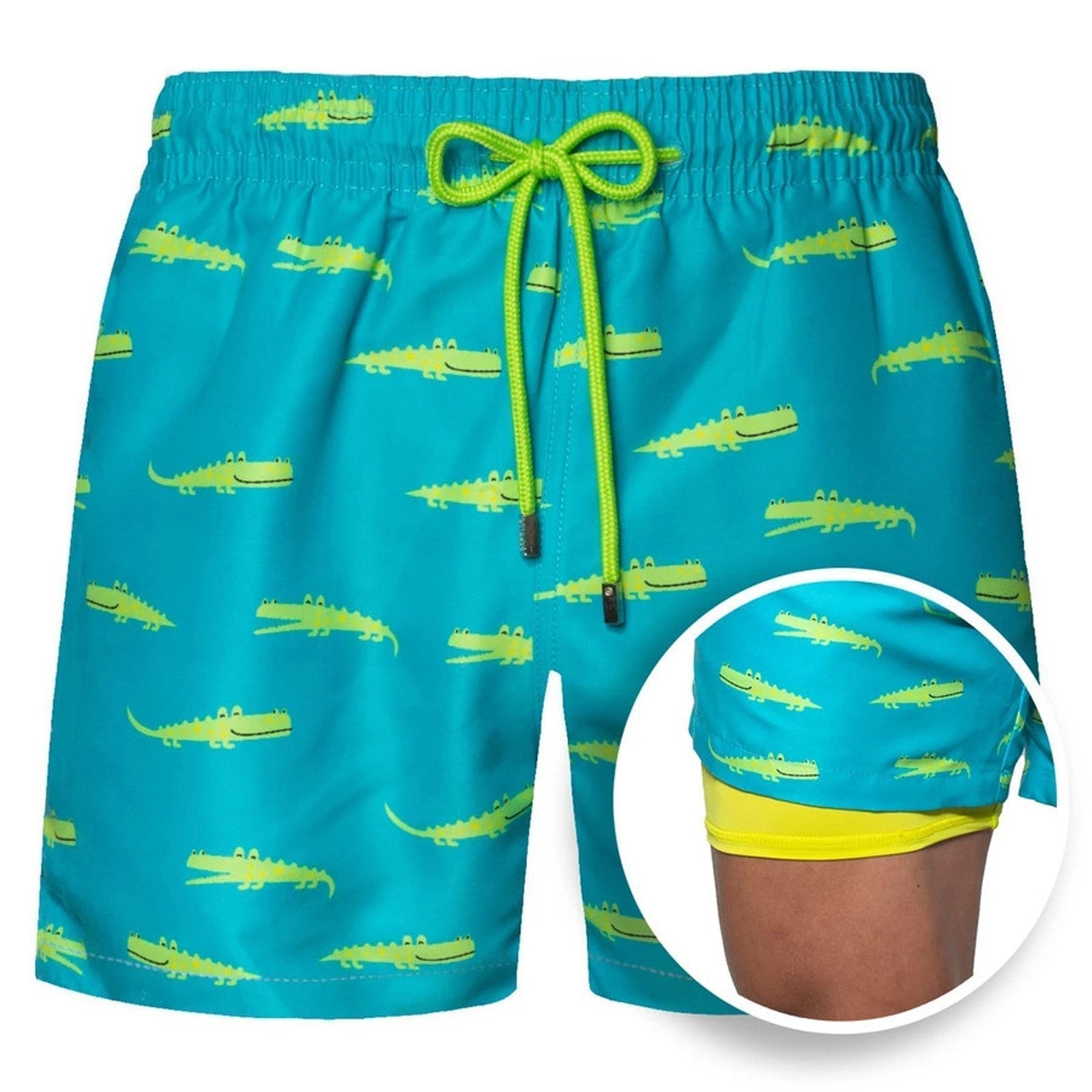 Men's Swim Shorts – Quick Dry Double Layer Design