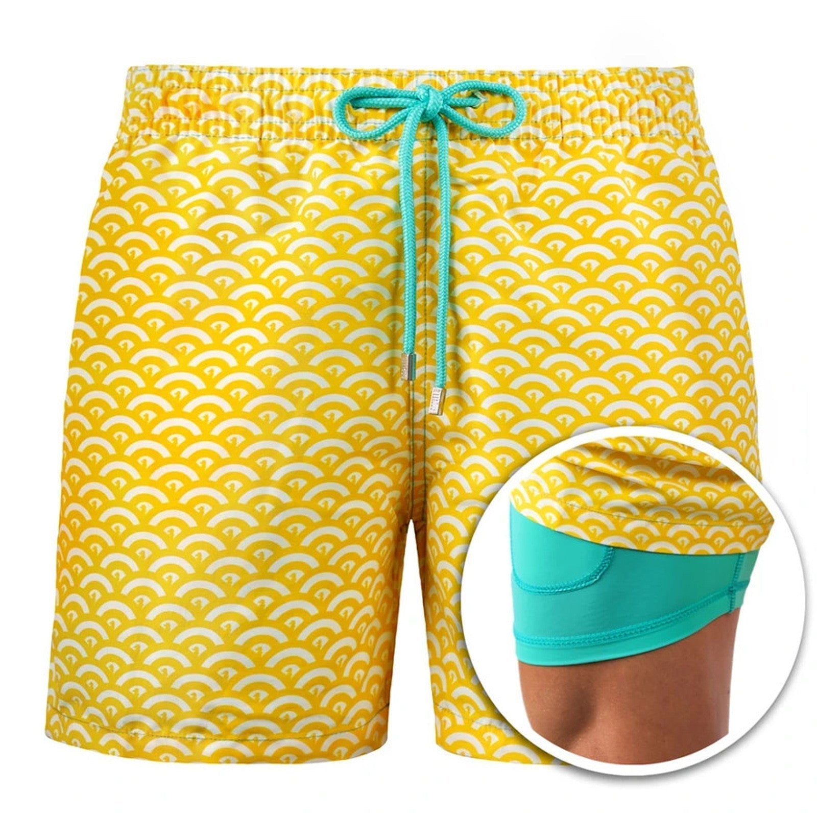 Men's Swim Shorts – Quick Dry Double Layer Design