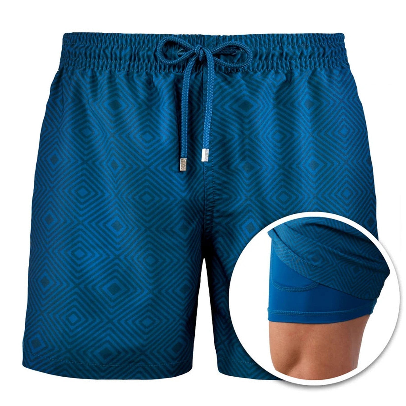 Men's Swim Shorts – Quick Dry Double Layer Design