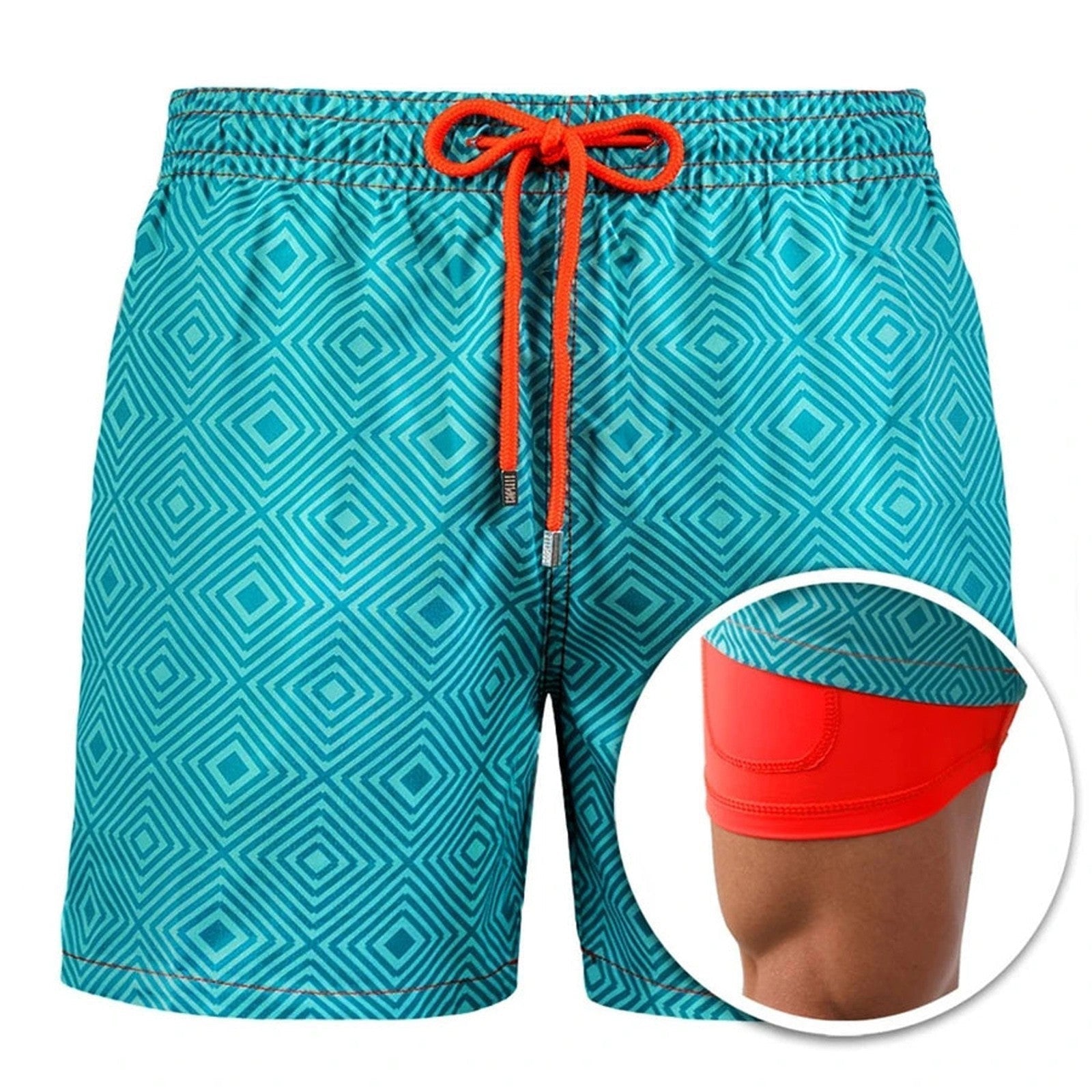 Men's Swim Shorts – Quick Dry Double Layer Design