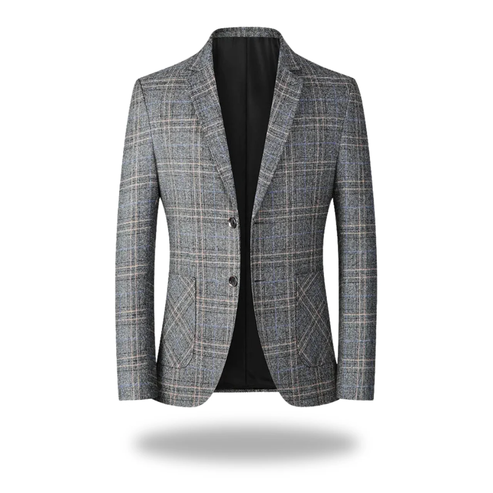 Men's Tailored Blazer Jacket – Cotton-Polyester Blend