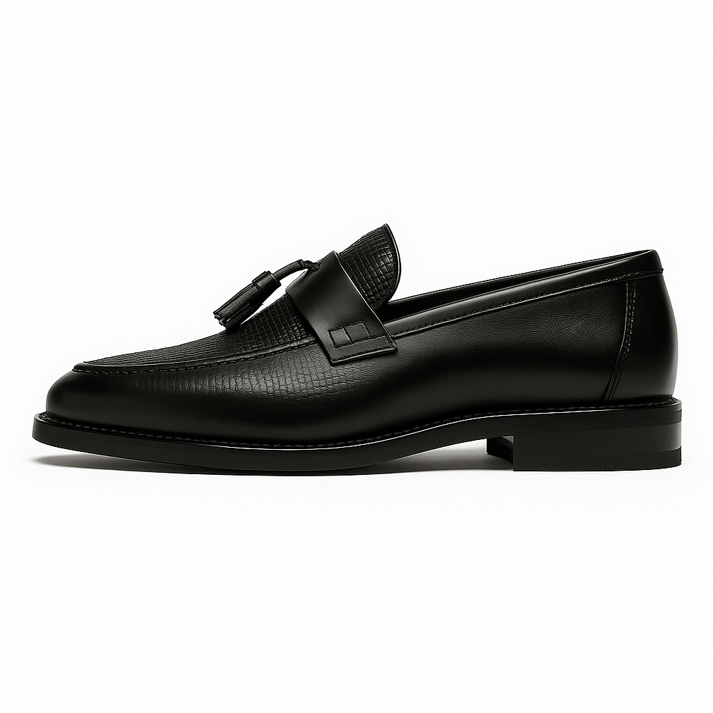 Men's Woven Tassel Loafers – Slip-On Design for Formal and Casual Wear