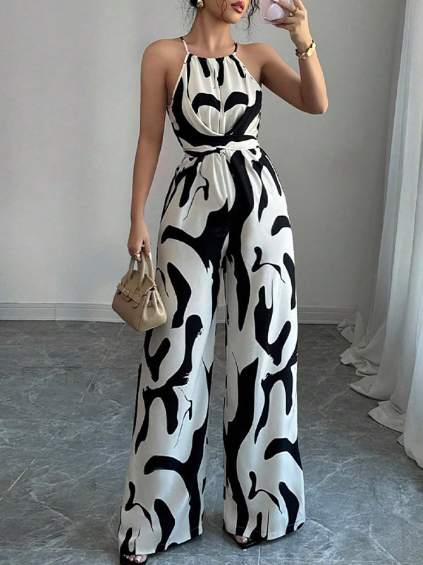 Mia | Elegant Black Wide-Leg Jumpsuit for Women