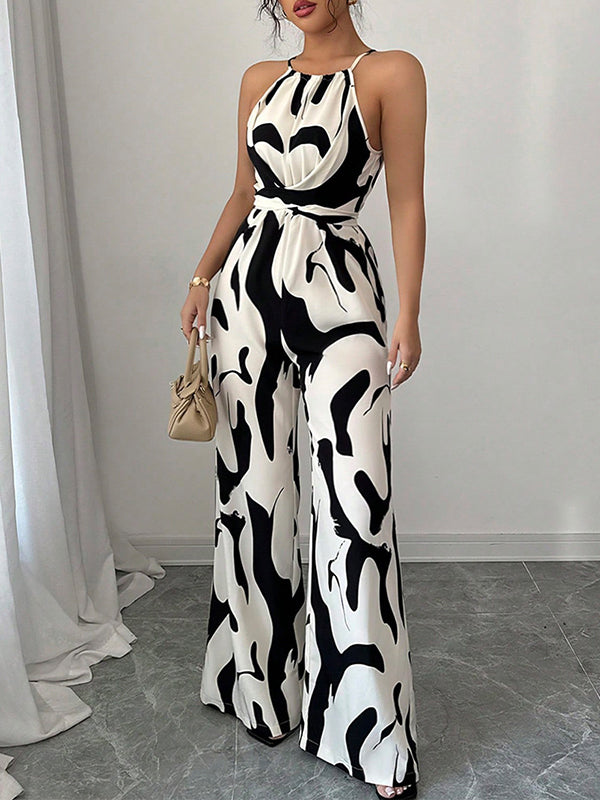 Mia | Elegant Black Wide-Leg Jumpsuit for Women