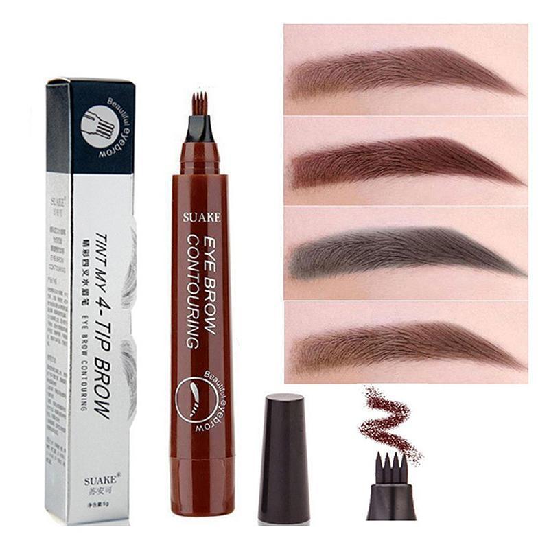 Microblading Brow Pen | Four-Pronged Tip for Hair-Stroke Precision | Waterproof, Smudge-Proof Finish Lasts All Day