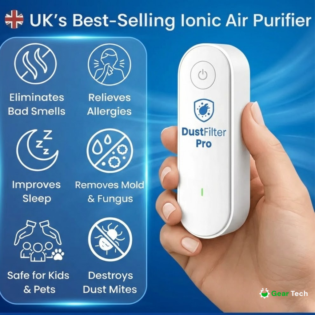 Mini Air Cleaner Purifier for Dust Mites | Plug-In Ionizer for Home Freshness