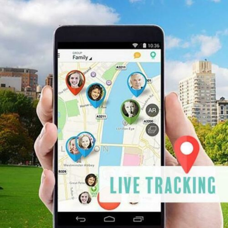 Mini GPS Tracker for Children and Pets | Real-Time Location Tracking | SOS Alert, Geofencing and Speed Alarm Notifications