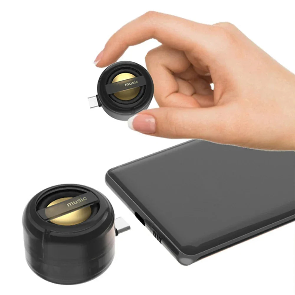 Mini Plug-In Phone Speaker | USB-C Plug, No Cable Needed