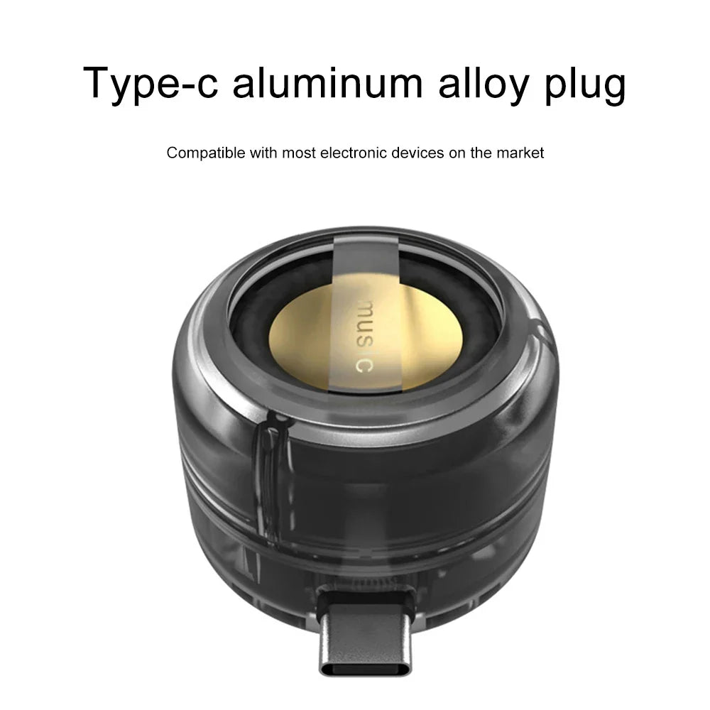 Mini Plug-In Phone Speaker | USB-C Plug, No Cable Needed