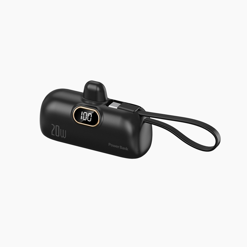 Mini Power Bank 5000mAh | 22.5W Fast Charging, Digital Display | Compact Three-Port Portable Charger for Phones