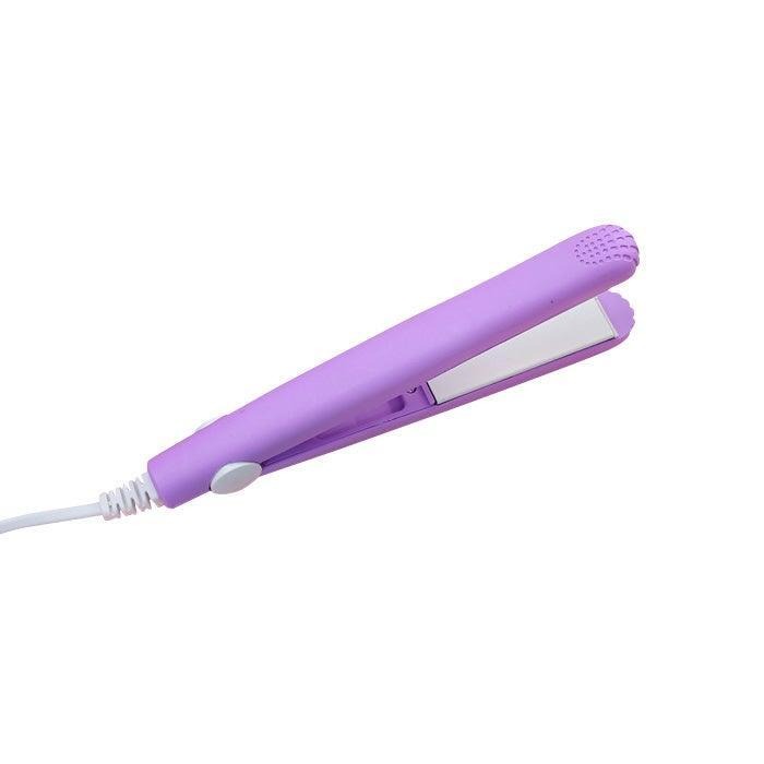 Mini USB Hair Styler | Dual-Action Curling & Straightening Ceramic Plates | Portable Heat Styling for Curls and Straight Looks