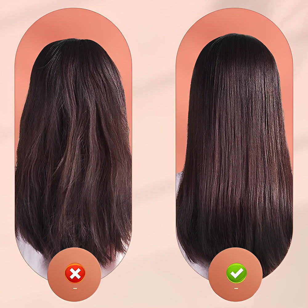 Mini USB Hair Styler | Dual-Action Curling & Straightening Ceramic Plates | Portable Heat Styling for Curls and Straight Looks